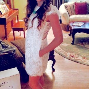 White lace dress